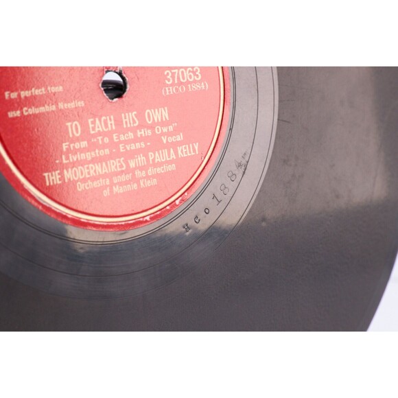 Modernaires w/Paula Kelly To Each His Own/Holiday for Strings 1946 78rpm Record - Picture 6 of 16